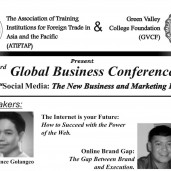 3rd Global Business Conference Social Media The New Business and Marketing Frontier with Vince Golangco