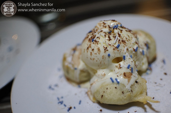 Wicked Oreos: Signature dessert/ Deep-fried Oreos cookies smothered in batter. Served with a scoop of Vanilla Ice Cream