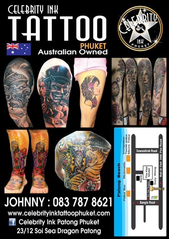 Best Tattoo Shop in Thailand Celebrity Ink Tattoo Studio Safe, Clean