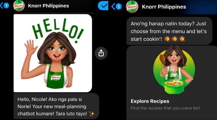 Knorr Philippines Norie Chatbot jpg