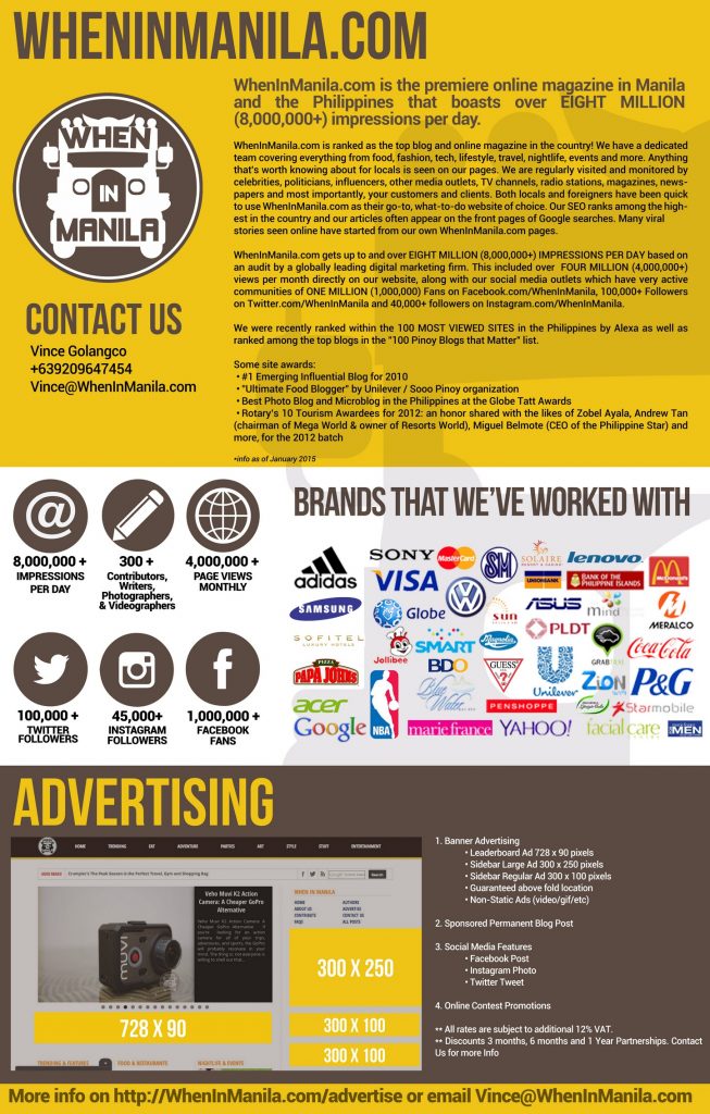 Advertise When In Manila