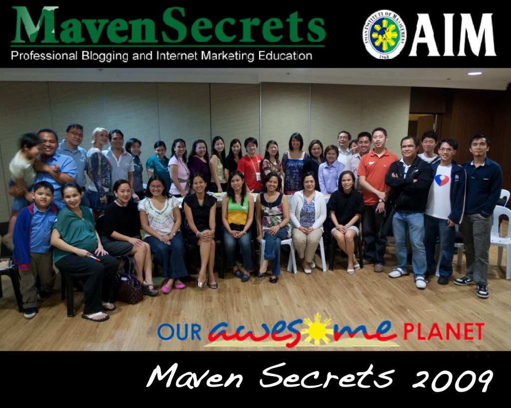 MavenSecrets OurAwesomePlanet AntonDiaz AIM Asian Institute of Management