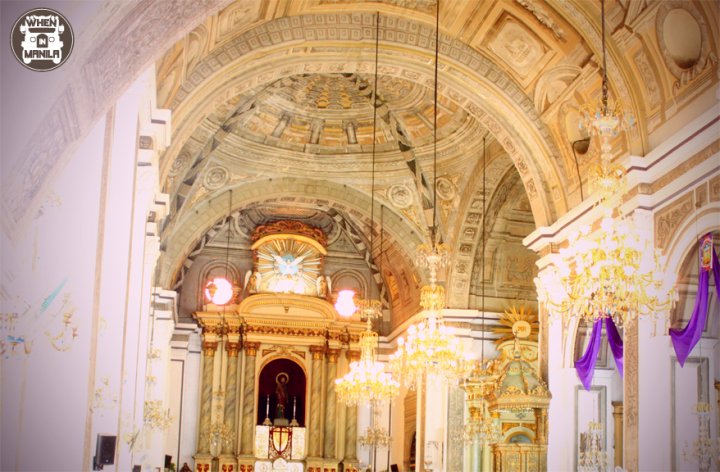 The interiors of the San Agustin Church