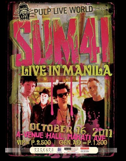 sum41 live in manila concert