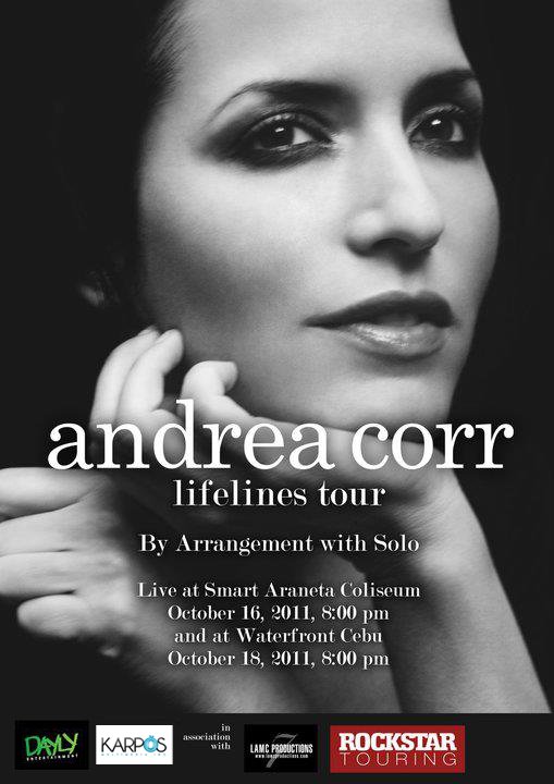 andreacorr live in manila thecorrs october2011 lifelines tour concert show wheninmanila
