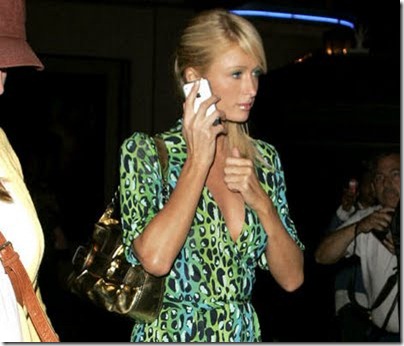 paris hilton iphone thumb