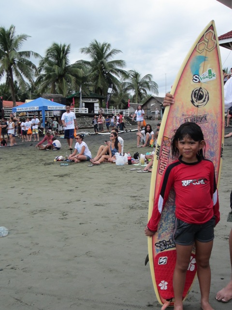 Tereze Lamdang Youngest Surfer Aloha Boardsports Surf and Music Festival - First Philippine Surf and Music Festival in Baler, Aurora
