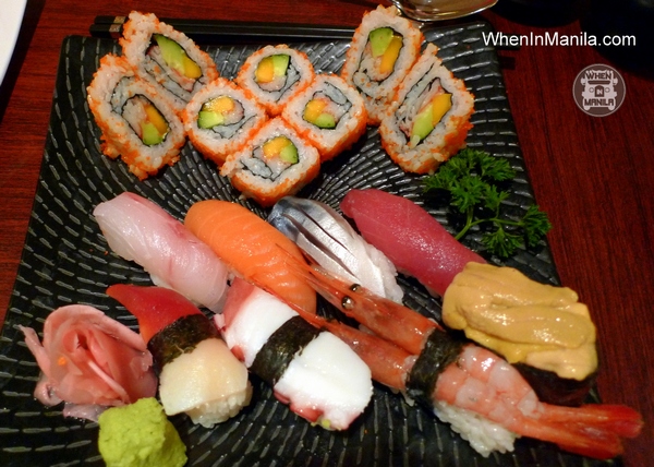 ginzadon japanese restaurant sushi special platter resorts world manila when in manila