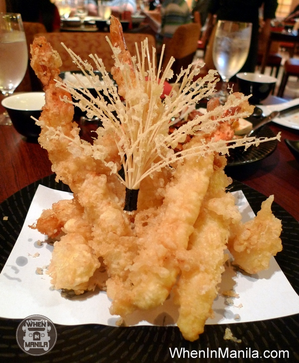 shrimp tempura ginzadon japanese restaurant maxims hotel resorts world manila