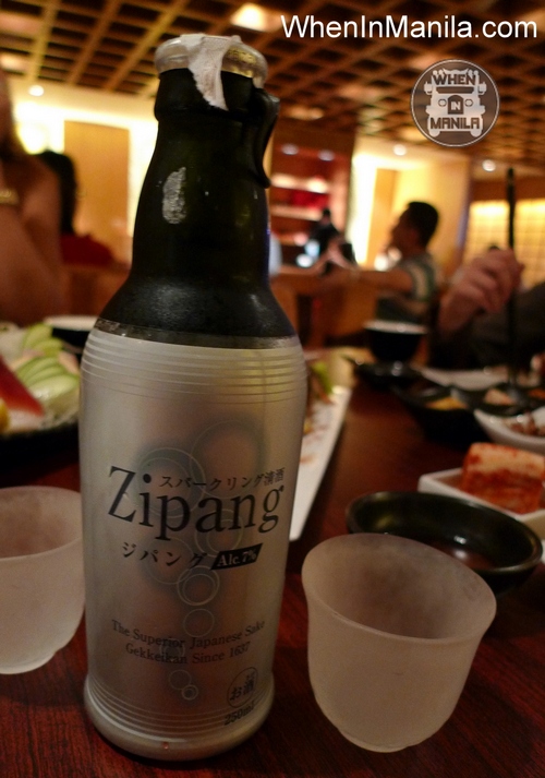 zipang sparkling sake ginzadon resorts world manila
