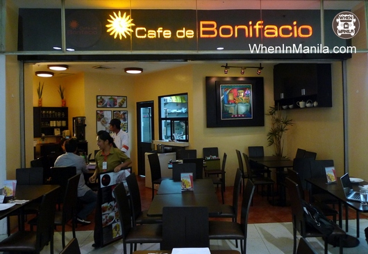 cafe de bonifacio when in manila 1