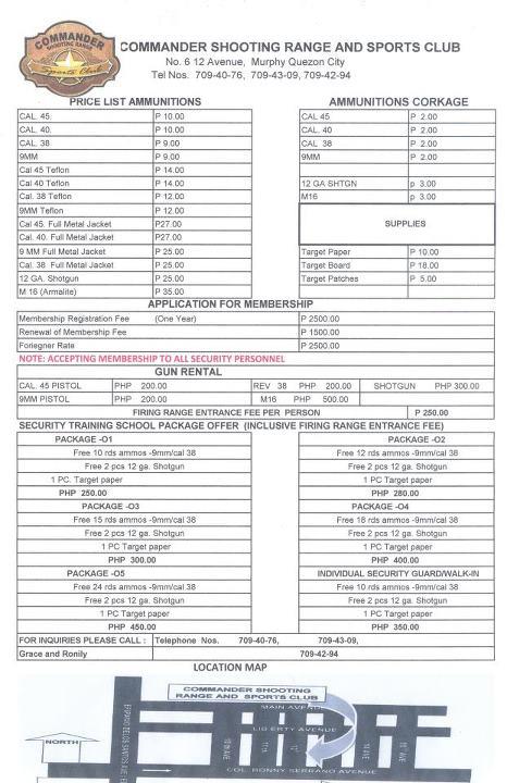 Commander Shooting Range Manila Philippines Gun Shop WhenInManila