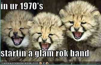 glam rock tigers