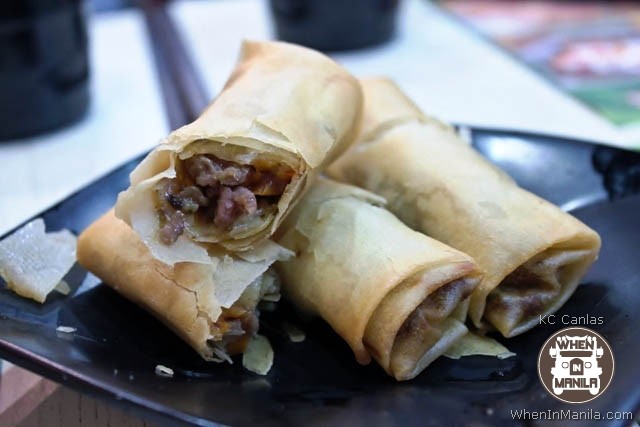 Deep-Fried Spring Roll Filled with Beef and Mushroom