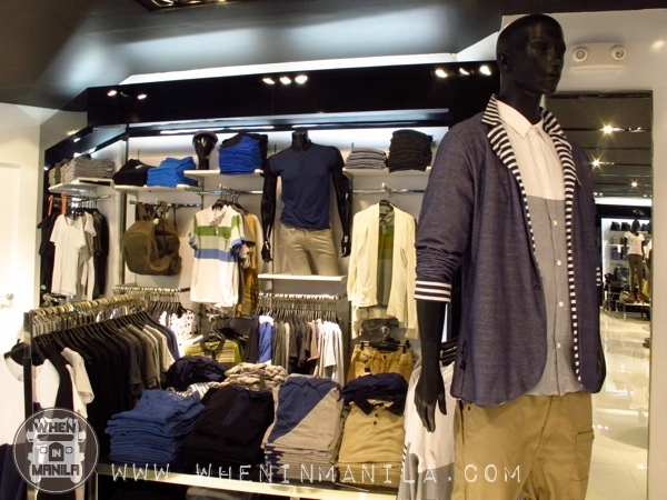 Oxygen trinoma branch mens section store display