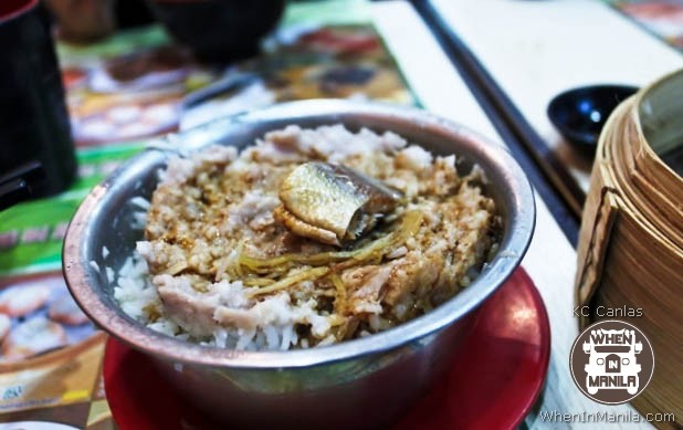 Steamed Rice with Pork and Salty Fish