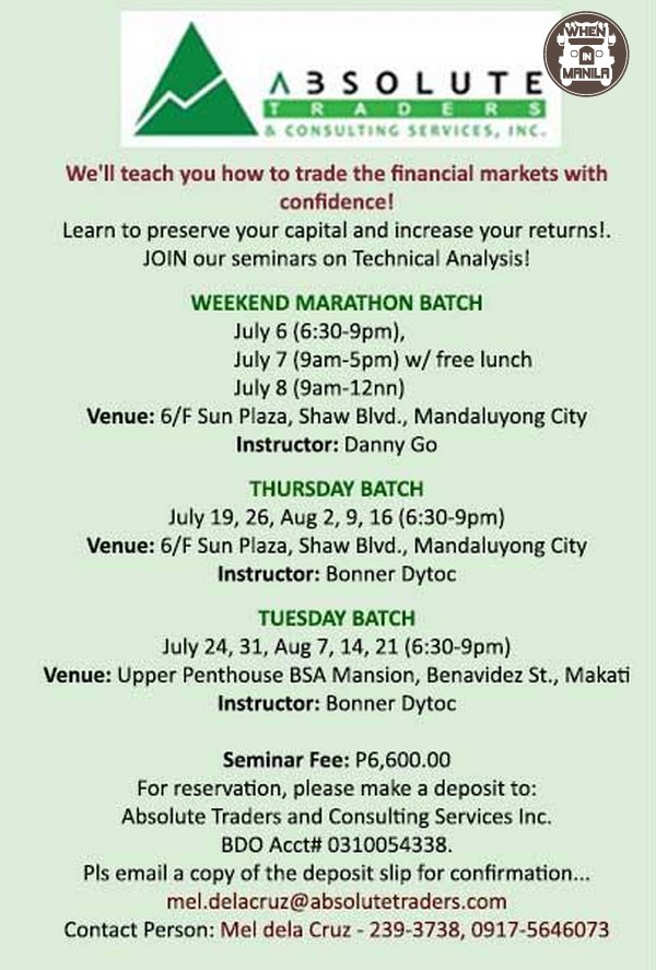 seminar absolute traders schedule wheninmanila