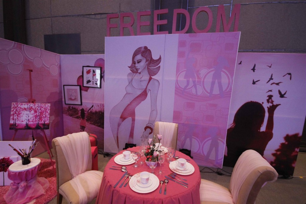 Different “lifestyle hubs” depicting Beauty Balance Vitality and Freedom highlighted the benefits of Couleurs La Femme 4
