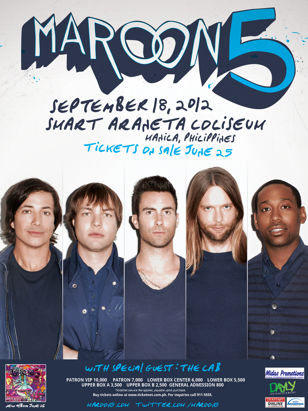 Maroon 5 Manila Overexposed Tour