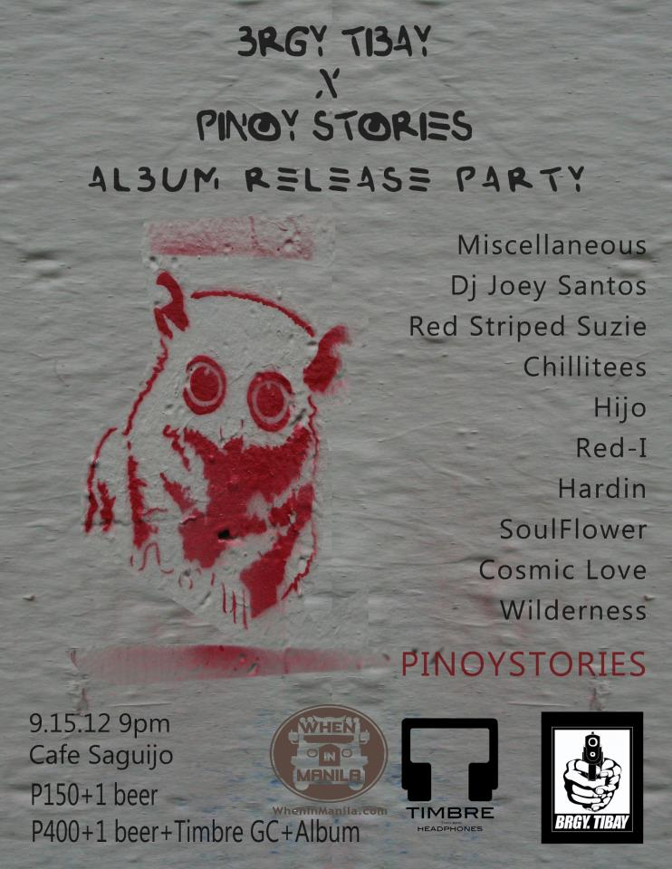 Pinoy Stories Album launch poster
