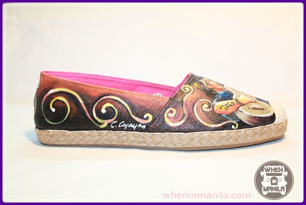 black lotus hand painted espadrilles 06