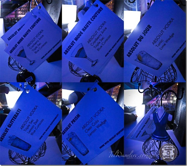 Absolute Vodka Mode Drinks List