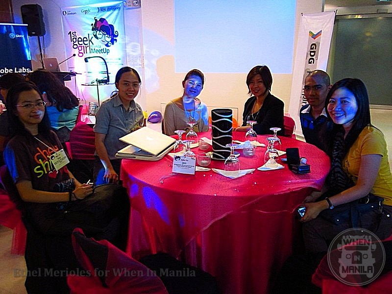 The developers' table for Geek Girl Manila