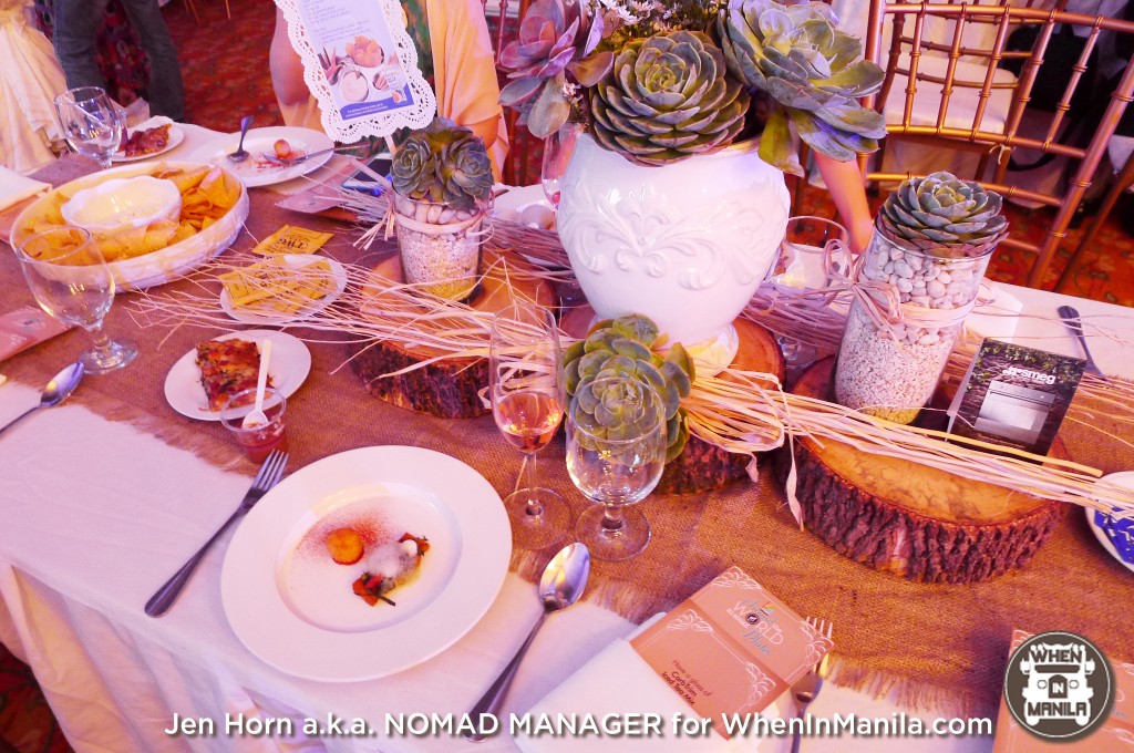 Table setting at Around The World In Small Plates