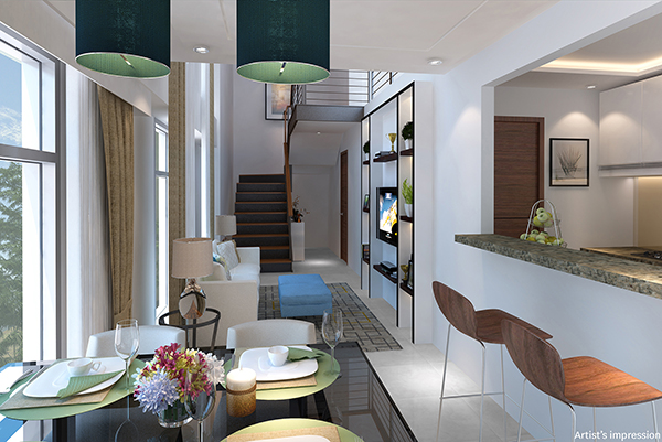 10 Reasons Why You Should Invest in The San Antonio Residence 7 2br-loft-dining-area