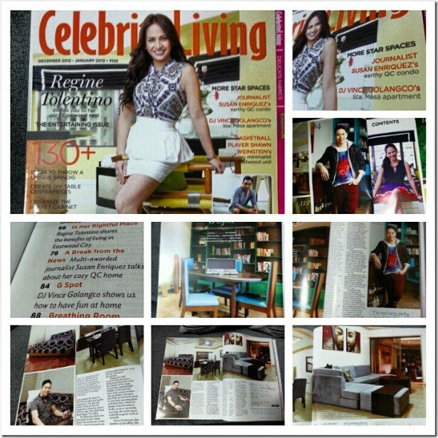 Celebrity Living Magazine features DJ Vince Golangco & Regine Tolentino