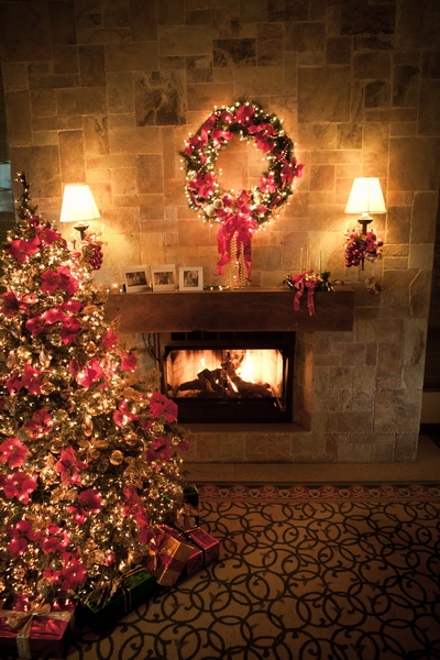 Fireplace at the Lobby Lounge