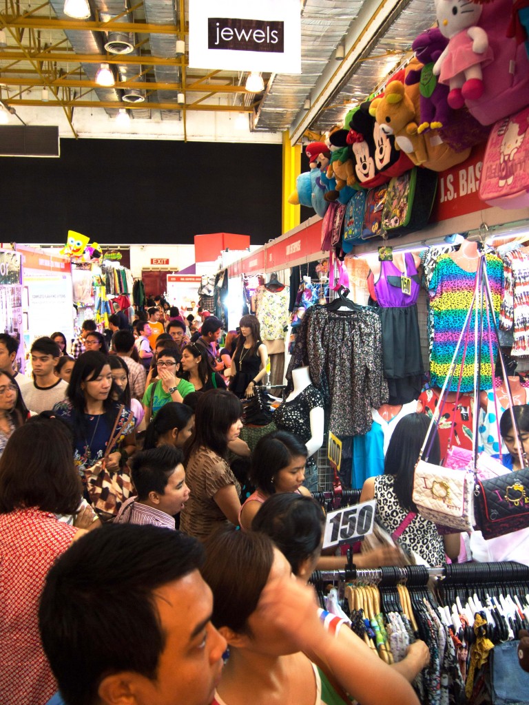 Streak of shoppers going crazy over numerous fab items that fills the spacious shopping arena