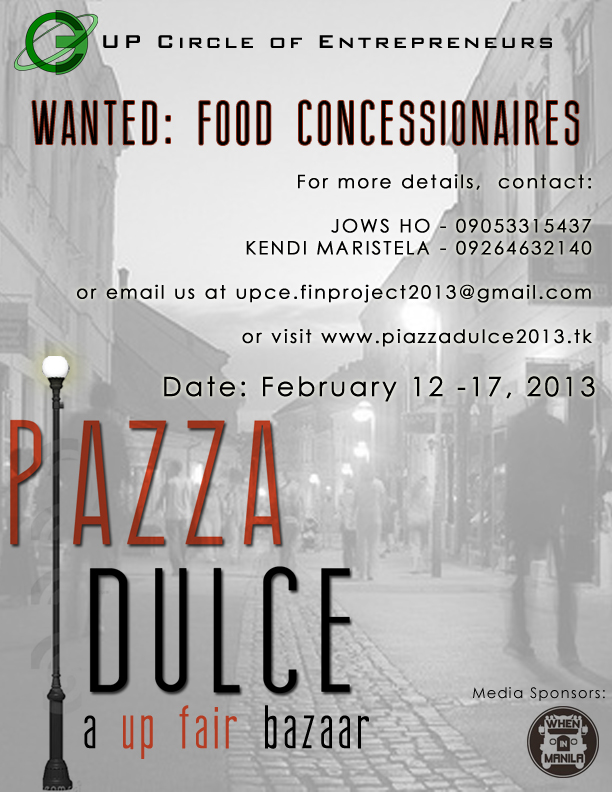 Wanted Food Concessionaires