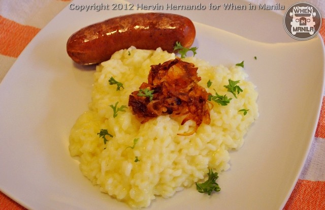 Bistro 98 Sausage and Caramelized Onions Risotto Photo by Hervin Hernando