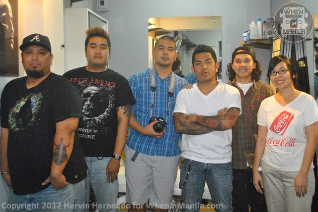 Fuse Tattoo Owners with Papa Dhong and When in Manila writer Ethel Merioles