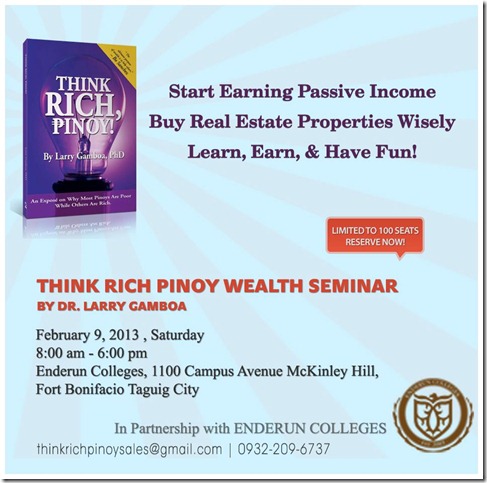 Think Rich Pinoy Seminar