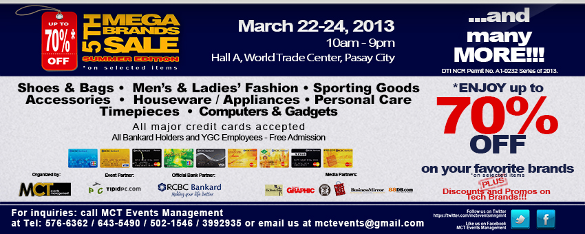 5th Megabrands Sale 2 5th Megabrands Facebook Poster