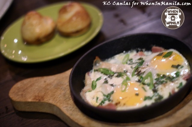 Herby Baked Eggs with Bacon