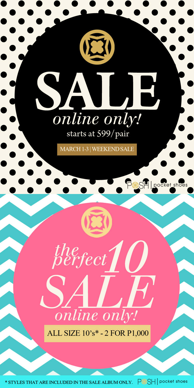 POSH POCKET SHOES WEEKEND SALE from March 1-3!!! 1 POSH WEEKEND SALE1
