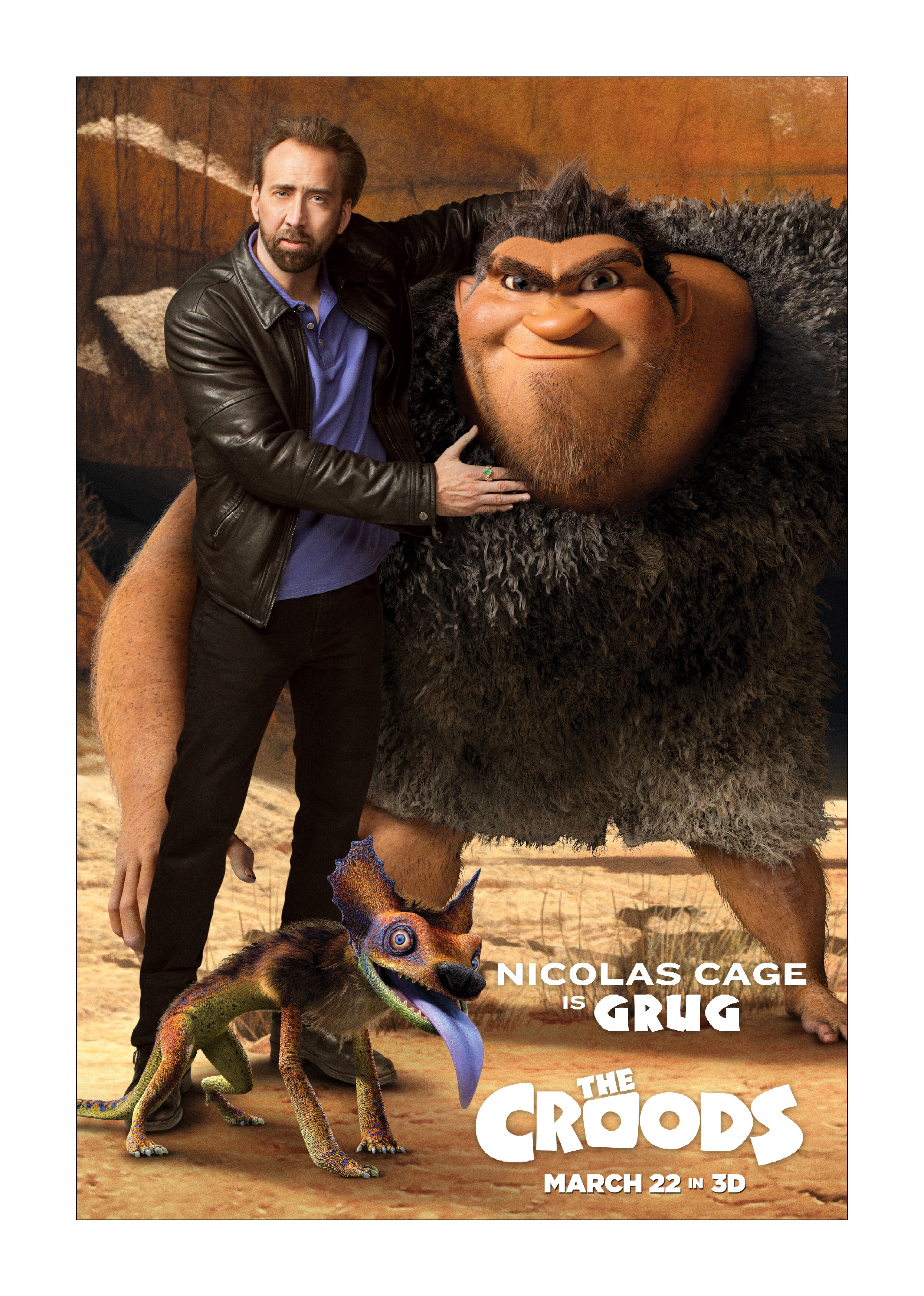 nicolas cage as grug in the croods