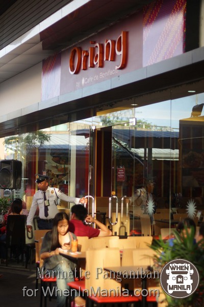 Oriang by Cafe de Bonifacio: Revolutionizing Filipino Palate 1 wheninmanila-oriangcafedebonifacio11