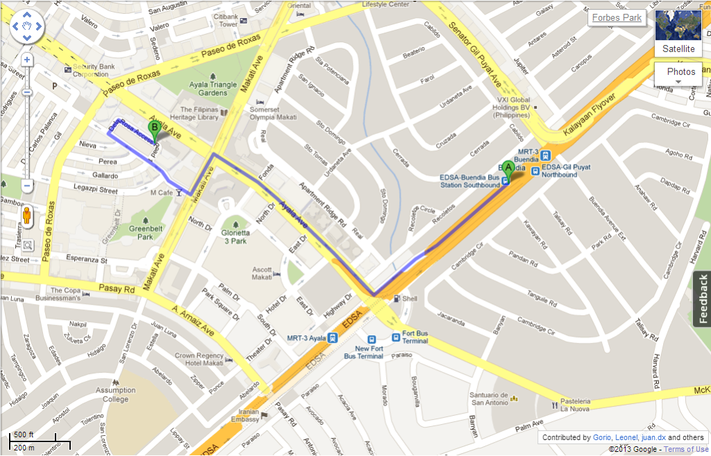 Map - Kebab Turki - Dela Rosa Parking Lot 1