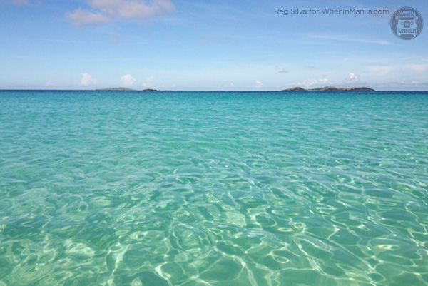 The clear waters of Calaguas