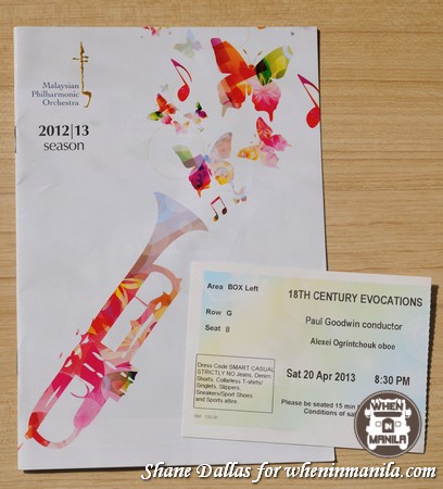 Programme and Ticket