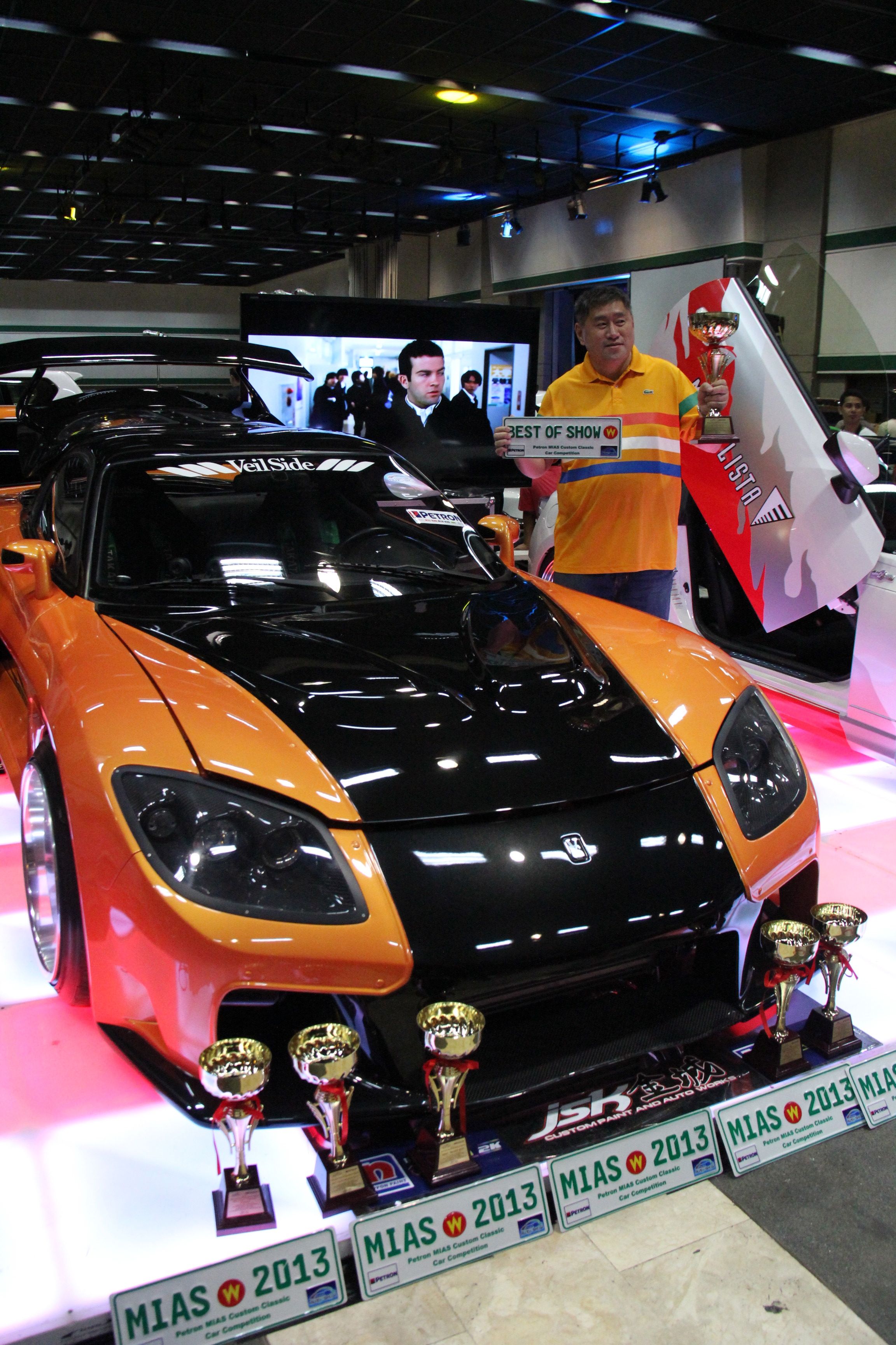 MIAS 2013 Breaks 90 Nine Years of Showcasing the Automotive Industry’s Best 1 Johnson Tan of JSK and his Best of Show RX7