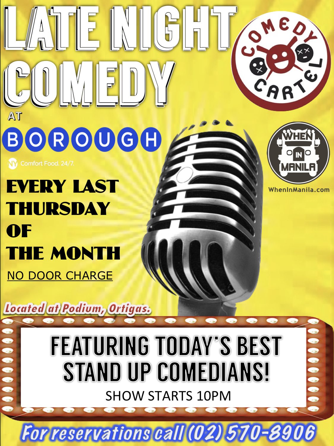 LATE NIGHT COMEDY at Borough