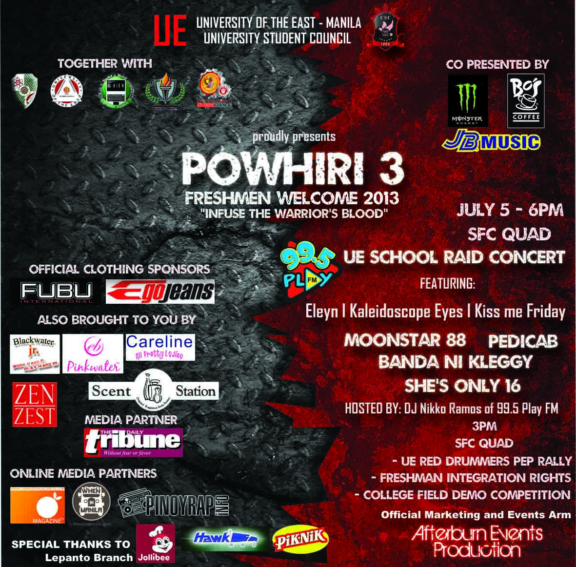 University of the East Manila Powhiri 2013 Ad Material for Online low res