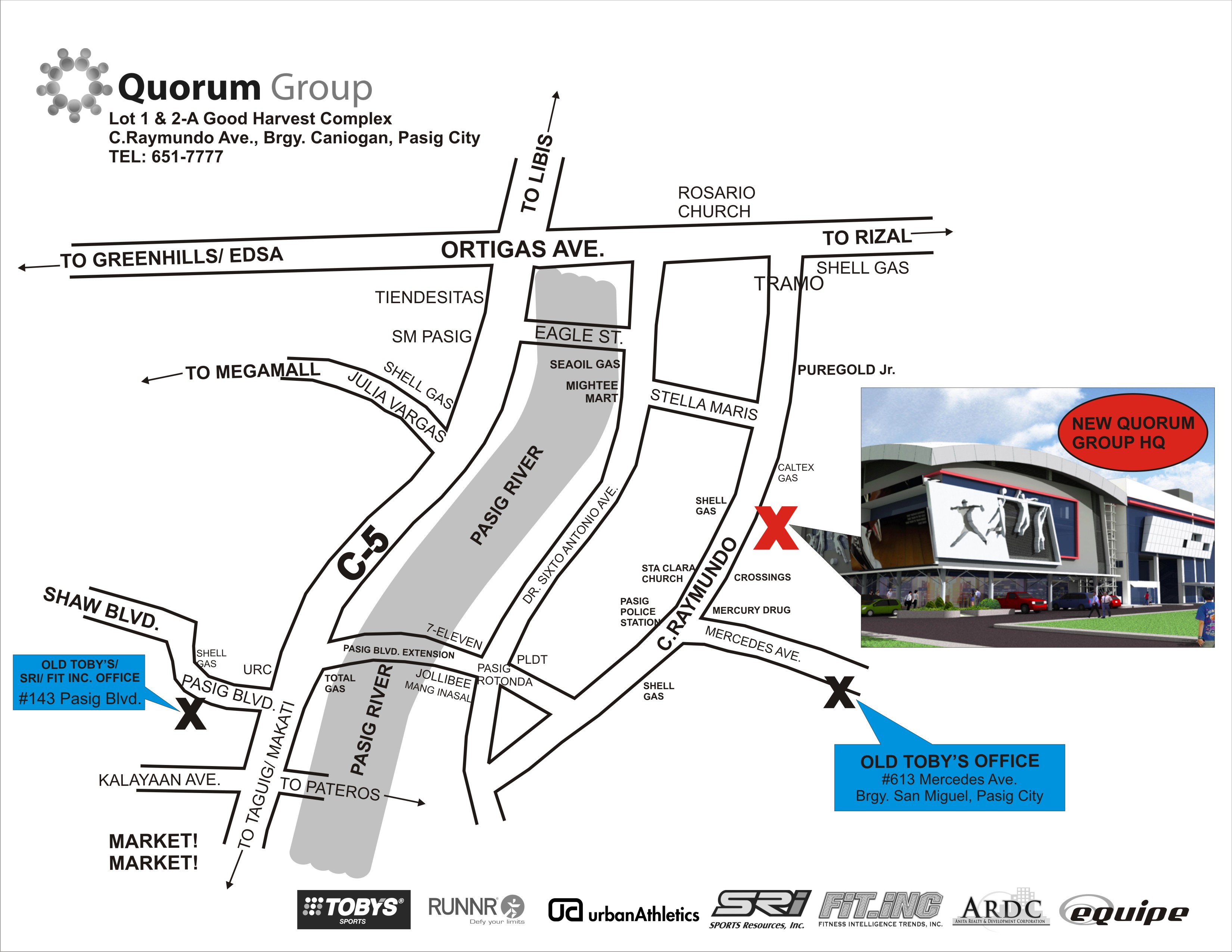 Quorum Group HQ location map