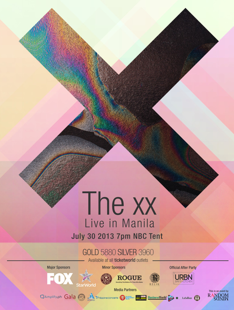 The xx Live in Manila Poster (WEB - NO FRONTS - FINAL)