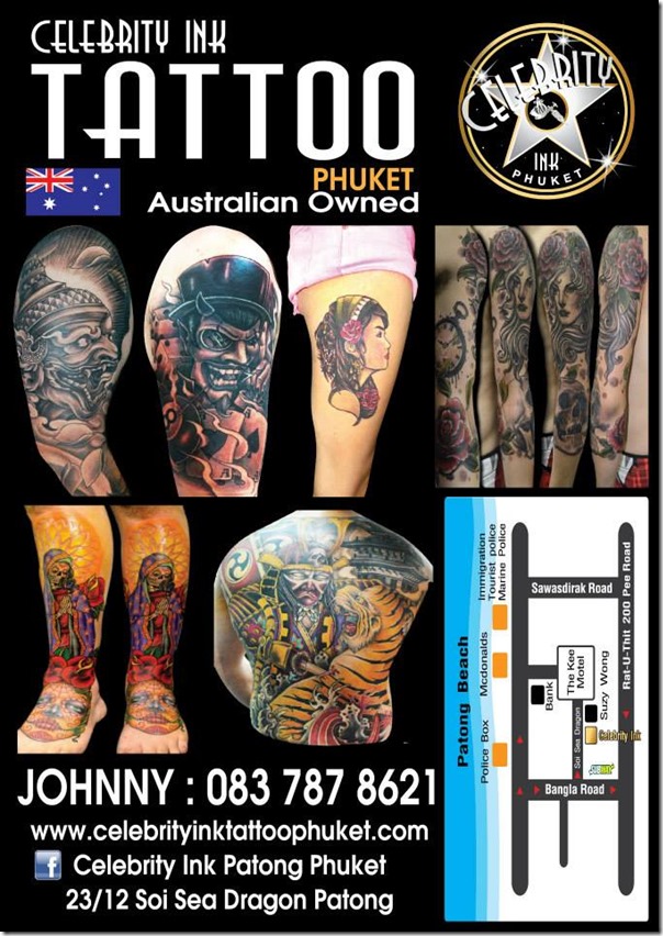 Best Tattoo Shop in Thailand: Celebrity Ink Tattoo Studio - Safe, Clean,  Professional Award Winning Tattoos - WIM In Thailand